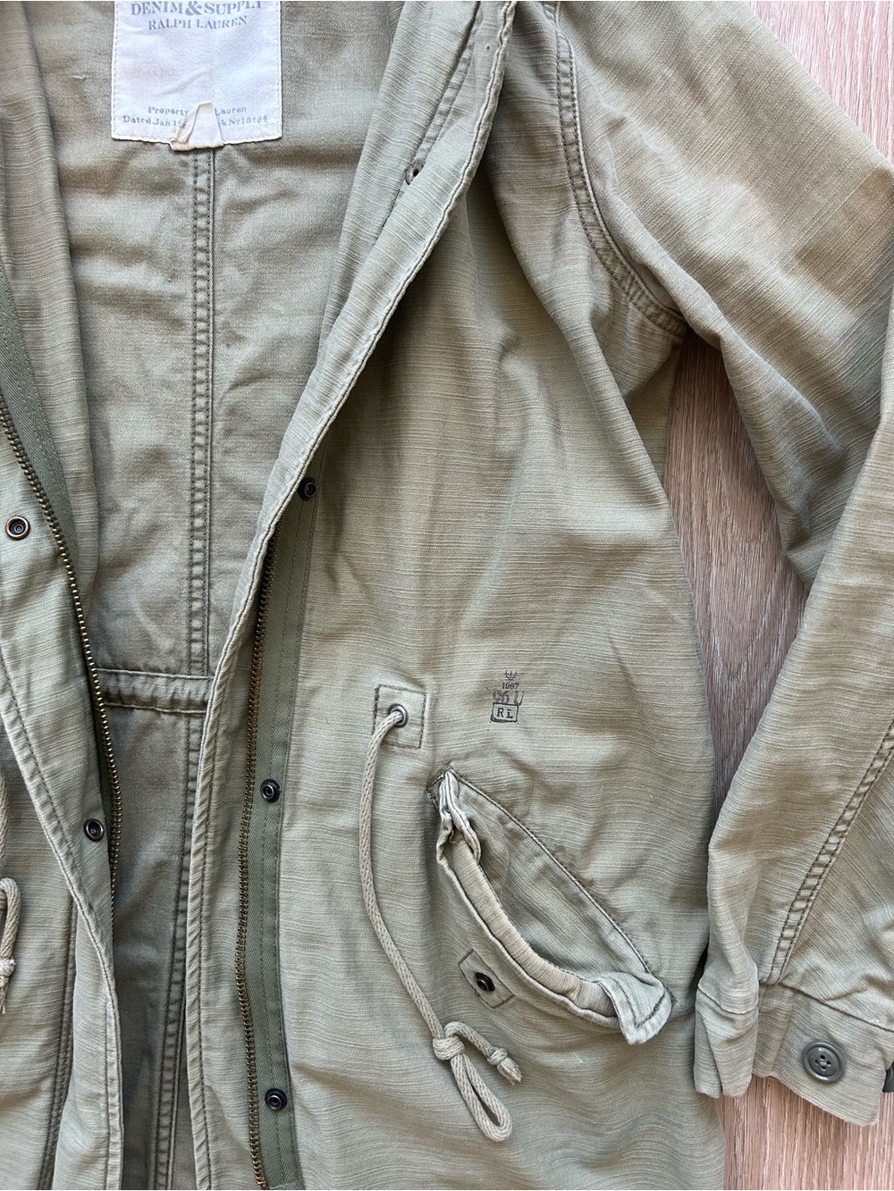Ralph Lauren Denim & Supply Olive Green Womens Military Utility Jacket - Picture 5 of 11